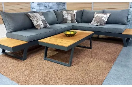 Doppler LIVORNO LOUNGE set - rohové záhradné sedenie