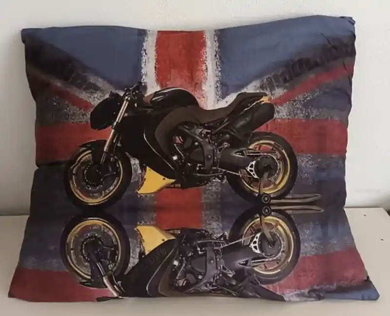 Obliečka na vankúš 70x80 MOTORKA vlajka | BIANO
