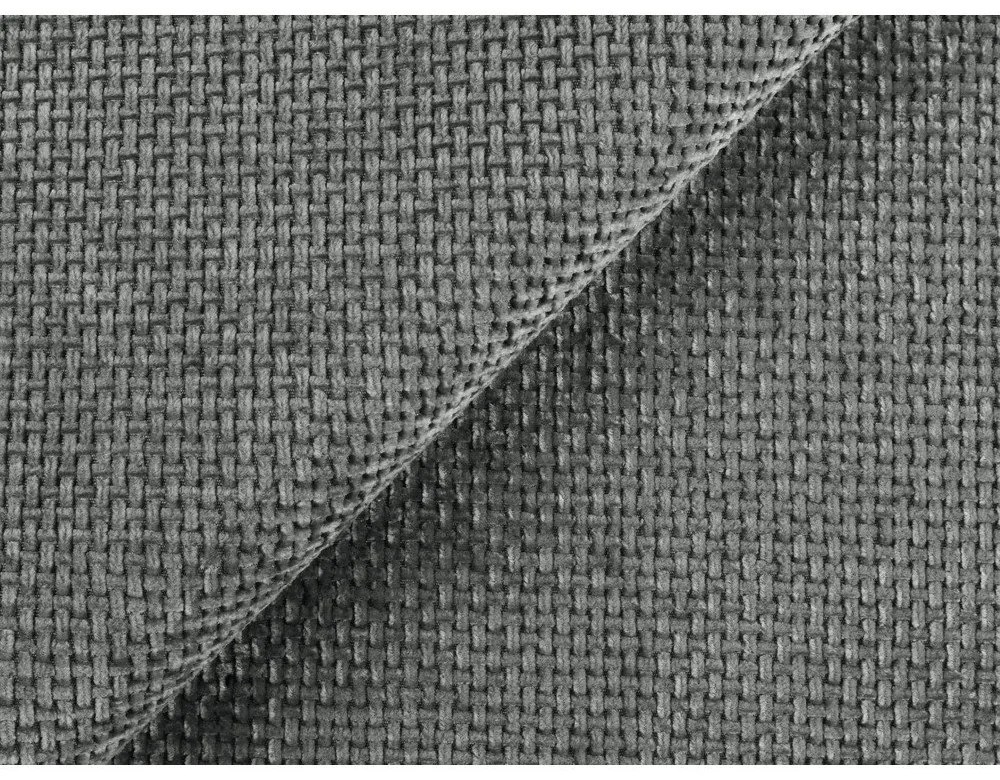 Sivá ženilková rozkladacia/s úložným priestorom rohová pohovka (ľavý roh/s leňoškou) Mele – Makamii