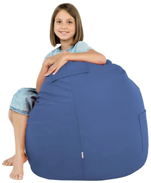 Kreslo Porto ekokoža modré