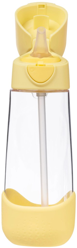 Fľaša na pitie so slamkou 600 ml - lemon twist