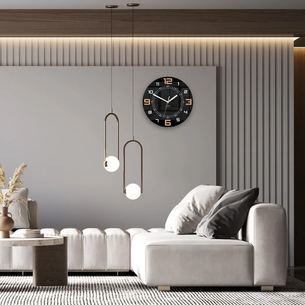 Nástěnné hodiny Alaska 28 cm černé