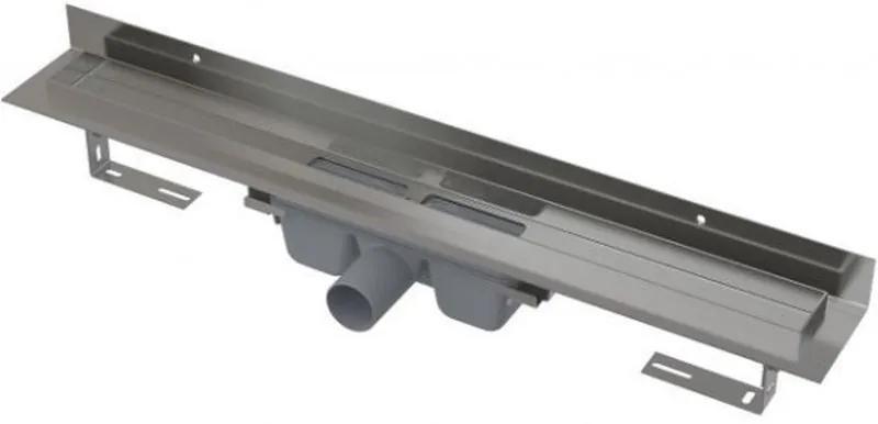 ALCAPLAST Wall Podlahový žľab s okrajom pre plný rošt 650mm, APZ16-650