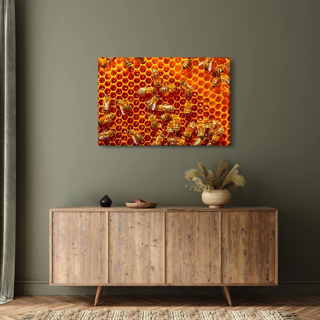 Obraz - Medový plást (90x60 cm)