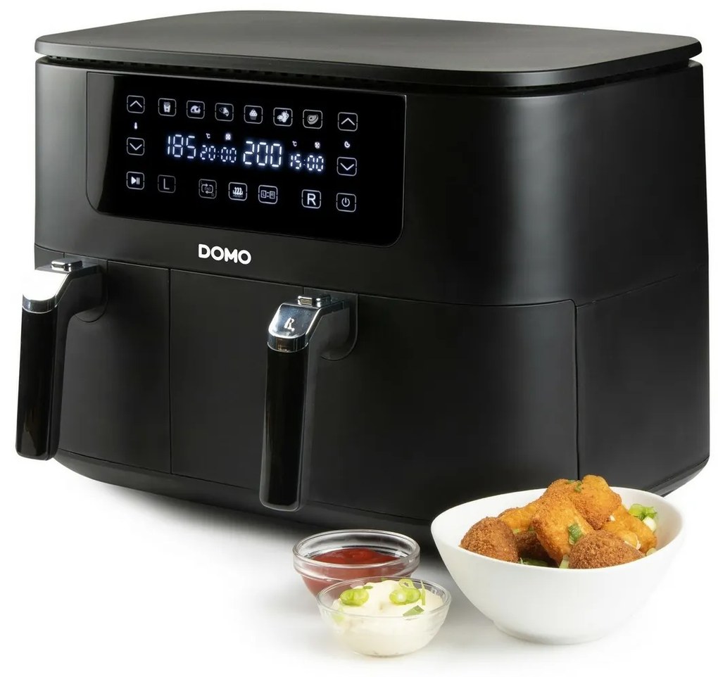 DOMO DO546FR digitálna dvojitá teplovzdušnáfritéza, 3+6 l