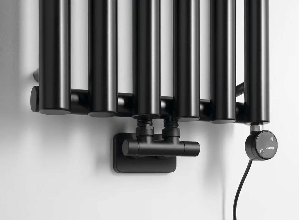 Sapho Sapho, PILON vykurovacie teleso 270x1800mm, so 4 háčikmi, čierna mat, IZ132T