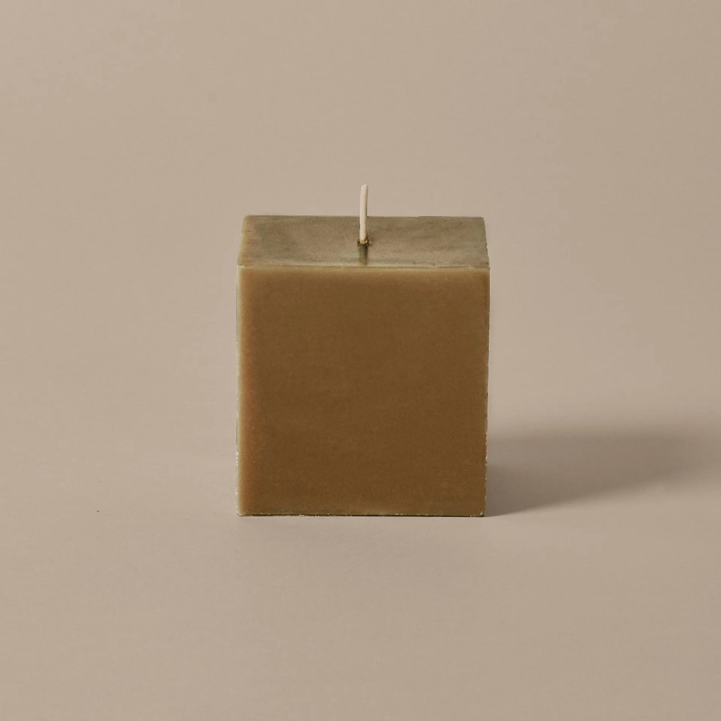 Ferm Living Sviečka Burren Block Small Bronze 7 cm