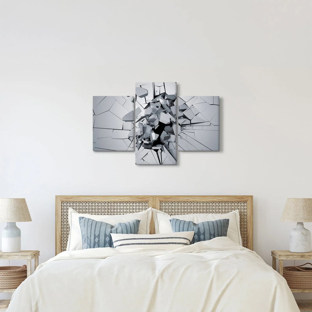 Obraz abstrakcie 3D (90x60 cm)