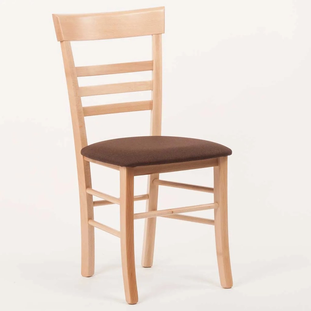 Stima Stolička SIENA s čalúneným sedákom Vyberte odtieň ->: Jelša, Vyberte látku ->: LUX Terracotta 10