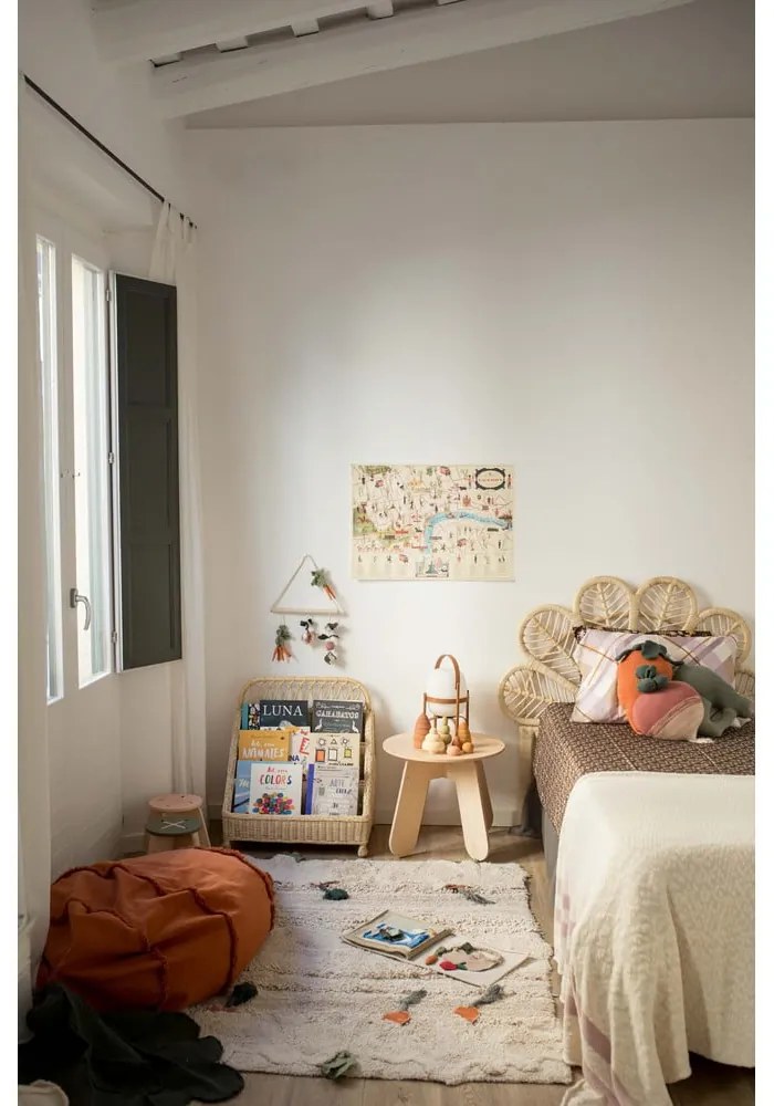 Krémový bavlnený detský hrací koberec 120x160 cm Veggie Garden – Lorena Canals