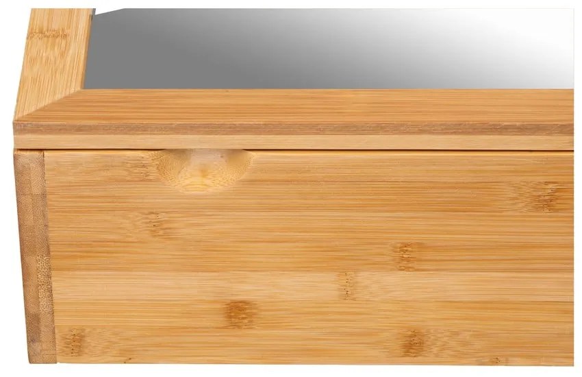 Kúpeľňová skrinka z bambusového dreva so zrkadlom Wenko Bambusa