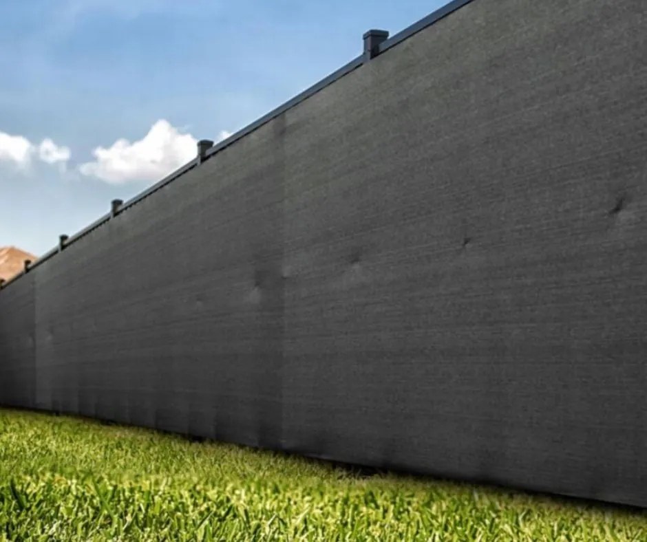 Tieniaca sieť na plot – 62 % zatienenie - sivá 2m x 25m