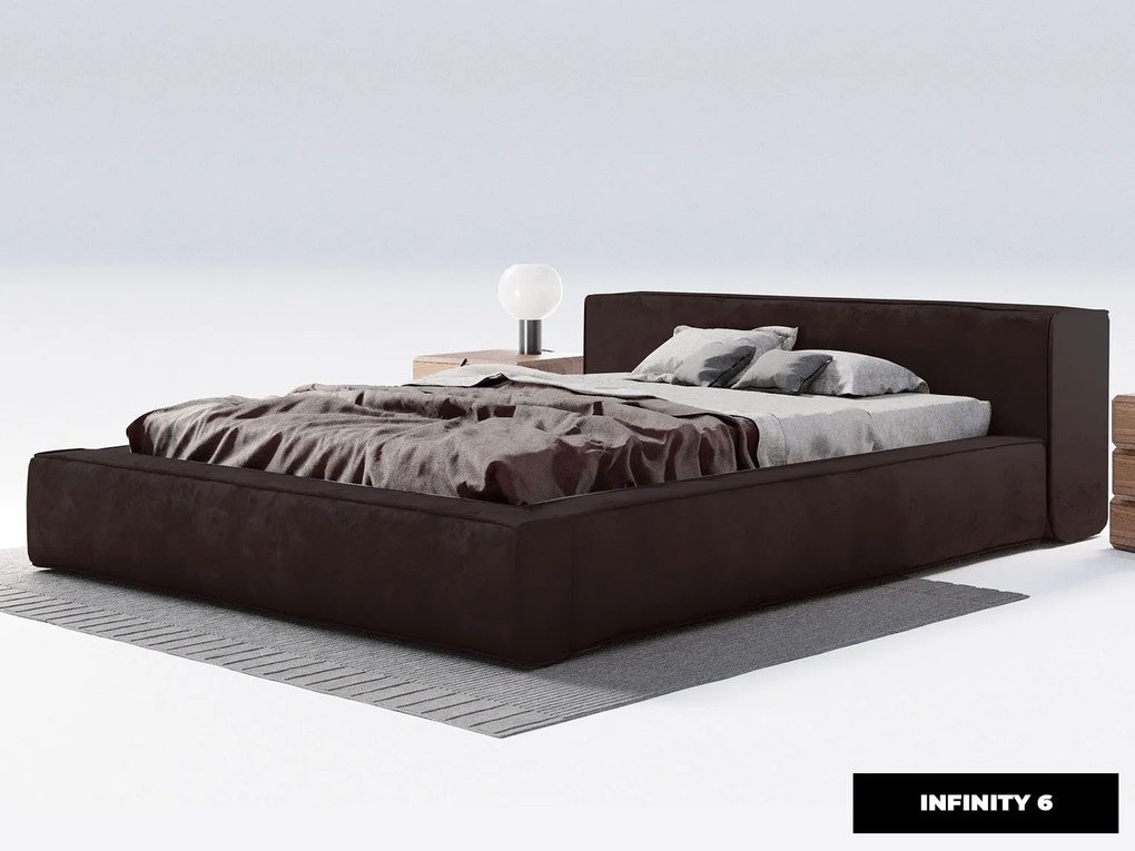 Minimalistická čalúnená posteľ GIULIA ROZMER: 160 x 200 cm