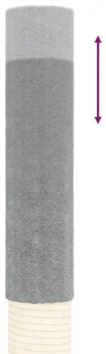 vidaXL Strom pre mačky od podlahy po strop bledosivý 277-303 cm-