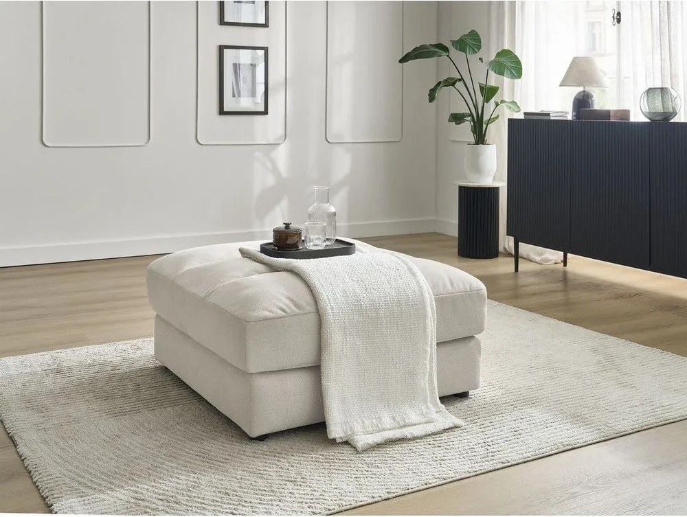 Béžová zamatová podnožka Sierra – Bobochic Paris