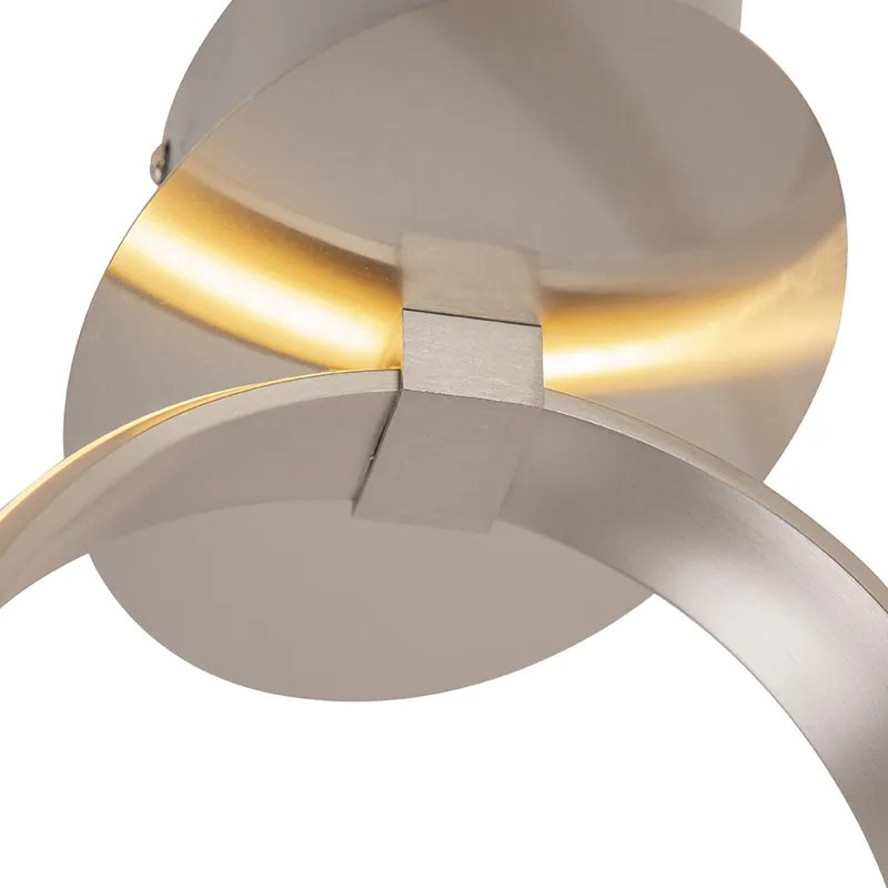 Dizajnové stropné svietidlo oceľové stmievateľné vrátane LED - Viola Due