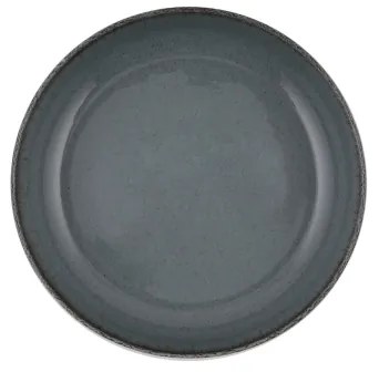 16-dielna jedálenská súprava, sivá/porcelán