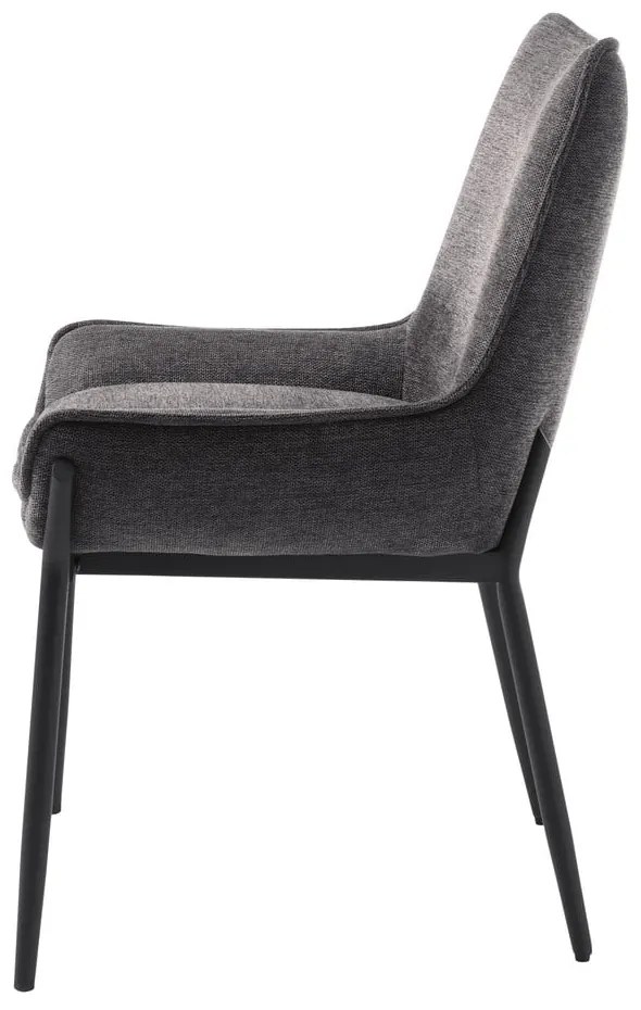Tmavosivá jedálenská stolička Calgary – Unique Furniture