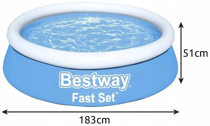 Bestway 57392 Samostavací bazén 183 x 51 cm
