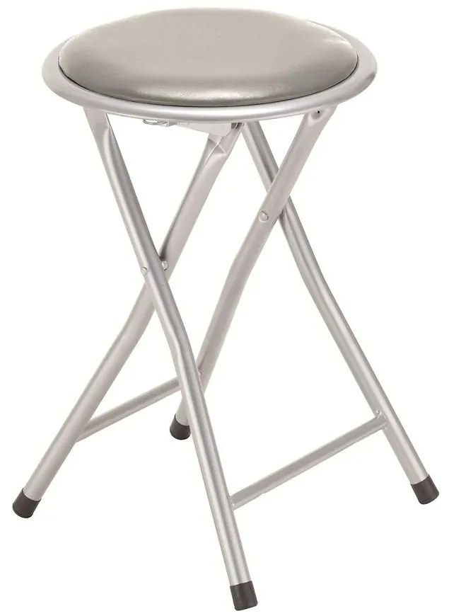 Skladacia taburetka Alto Silver sivá