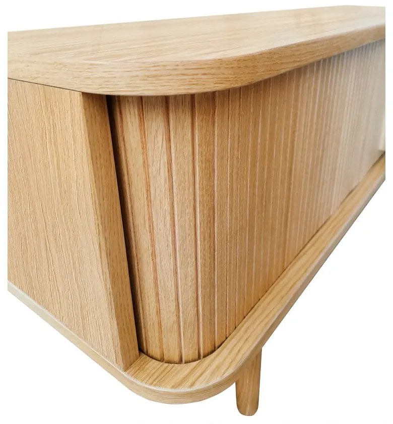 TV stolík v dekore duba v prírodnej farbe 138x50 cm Rove – Woodman