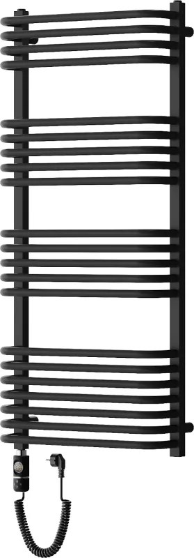 Mexen Apollo, elektrické vykurovacie teleso 1210x550 mm + vykurovacia tyč 600 W, čierna, W117-1210-550-2600-70