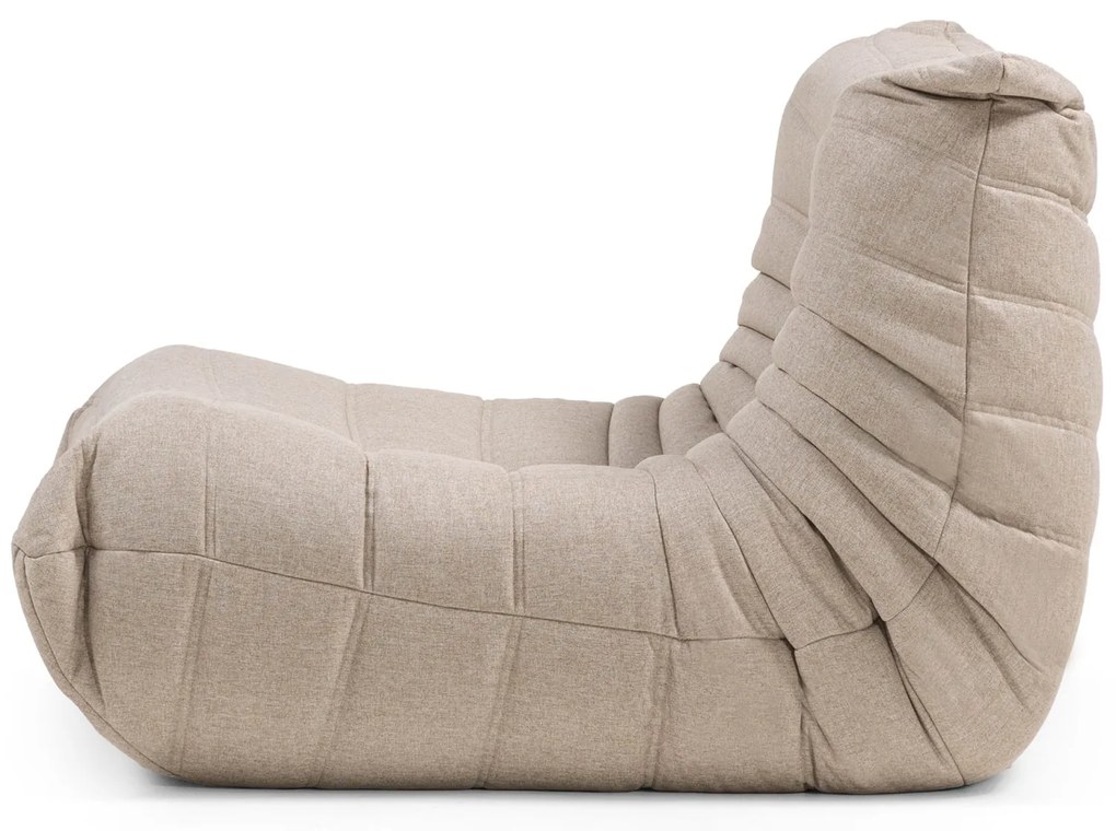 Designové křeslo Fugi béžovo-šedé