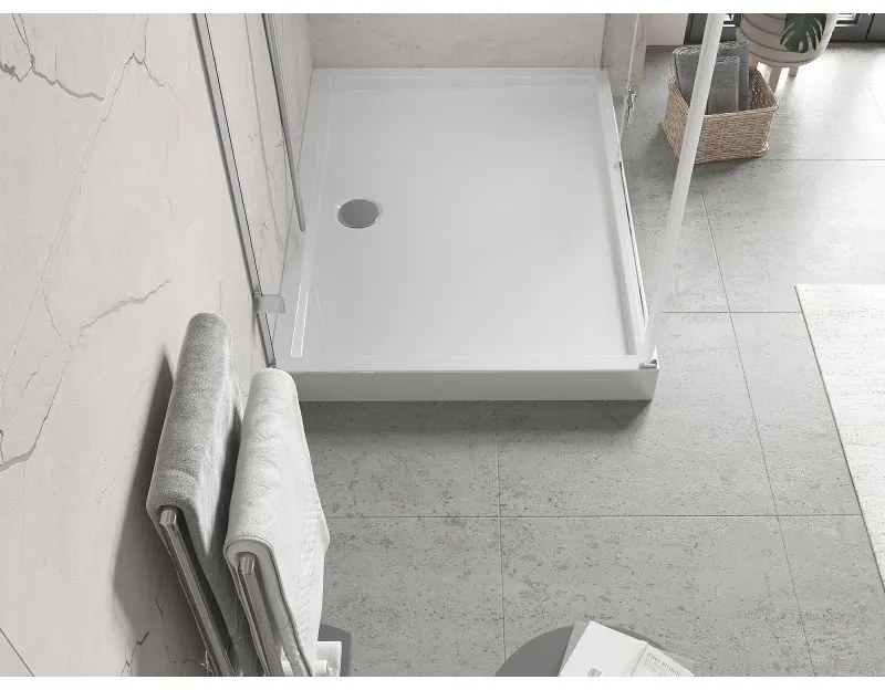 Mexen Flow+, obdĺžniková sprchová vanička 100 x 90 cm, biela lesklá, 46R109010H