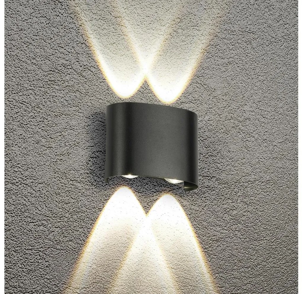 Brilagi - LED vonkajšie nástenné svietidlo FLAREBOX LED/4W/230V čierne IP65