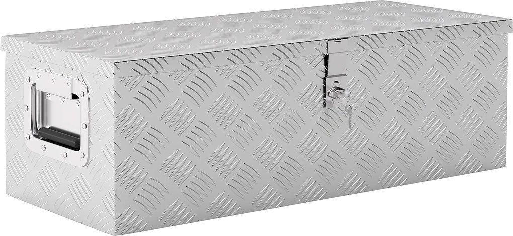 HOMCOM Náradný box 76 x 33 x 25 cm - Prepravný box z hliníka | Aosom