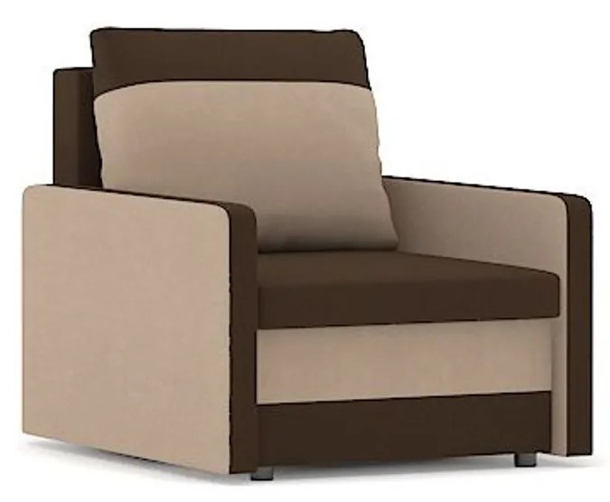 Kreslo MILTON model 2 Hnedá/cappuccino