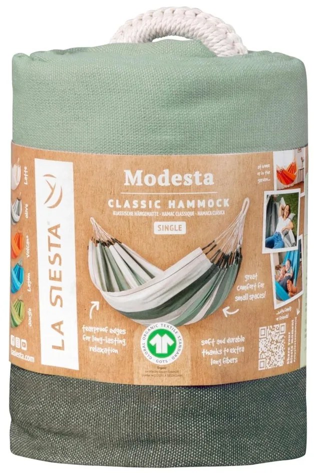 La Siesta MODESTA SINGLE STRIPES - hojdacia sieť zo 100% organickej bavlny, 100 % organická bavlna