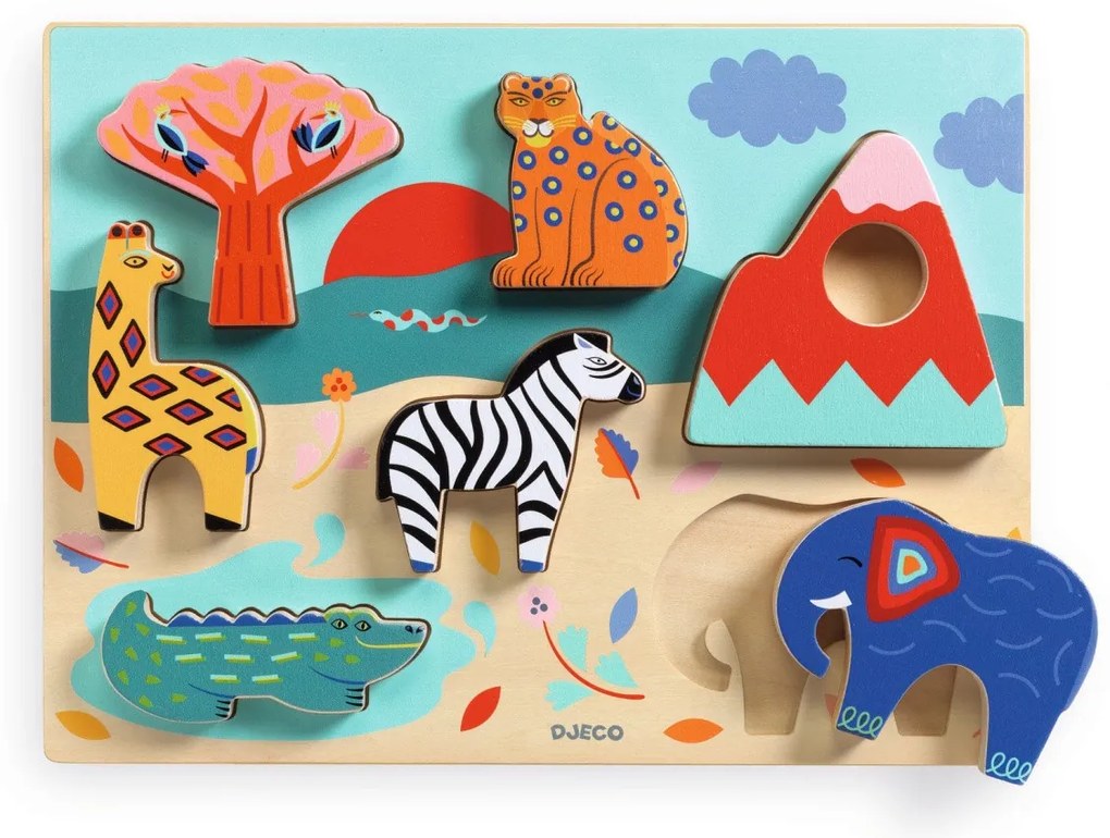 Vkladacie puzzle - príbehy zo savany