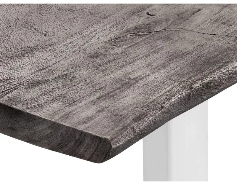 furniture-nabytek.cz - Jídelní stůl Bullwer šedo-bílý 170x90 cm