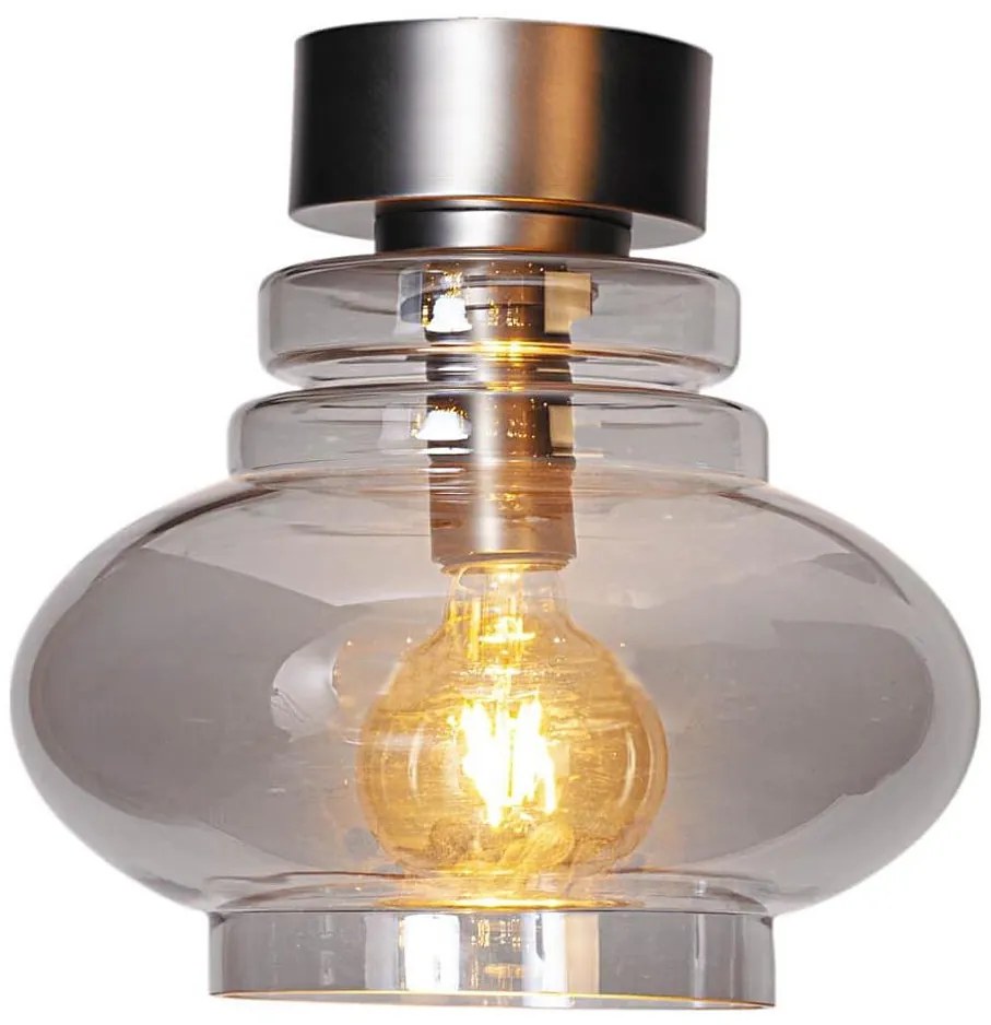 ByRydens 4202200-4500 - Stropné svietidlo DOLORES 1xE27/5W/230V, priemer 30 cm, sivá/dymová