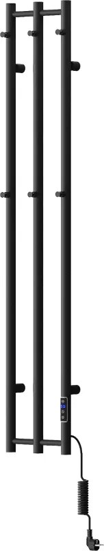 Mexen Pino elektrický radiátor s držiakmi na uteráky 1405 x 242 mm, 200 W, čierny - W301-1405-242-00-70