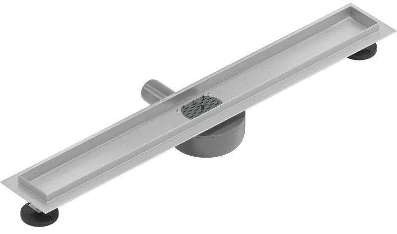 Mexen Flat nerezový sprchový žľab 70 cm s rotačným 360° sifónom - telo žľabu bez krytu, nerez, 1040070