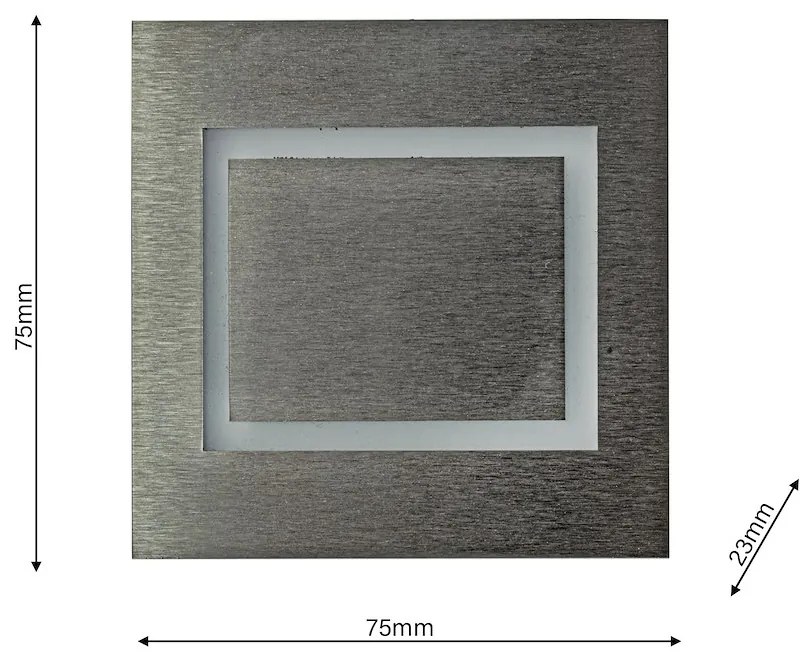 Schodiskové LED svietidlo Evra, 1x LED 0,6w, 3000k, s