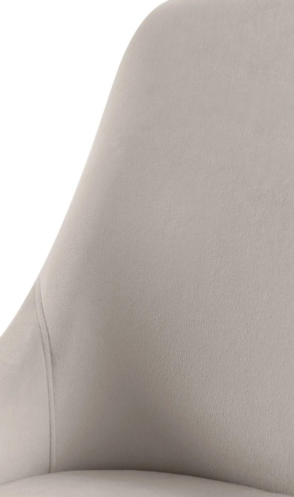 Sada 2 ks jedálenskej stoličky Elmira zamat - sivá