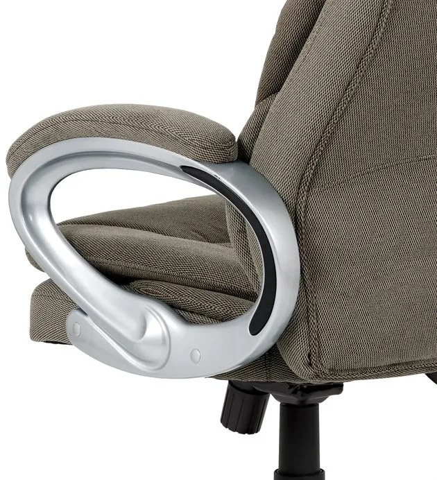 BONTEC Kancelárske kreslo, hojdací mechanizmus, šedá látka, KA-G198 GREY2 Farba: Strieborná