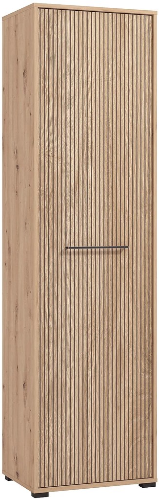 Predsieňová skrinka Rue - dub artisan/čierna