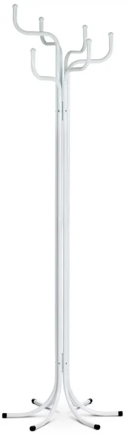 Autronic -  Vešiak stojanový, kovová konštrukcia, biely matný lak, 83707-06 WT
