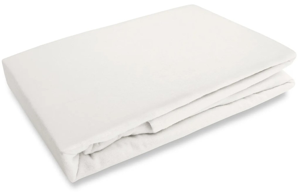 FLANELOVÉ PRESTIERADLO 180X200 CM KRÉMOVÉ