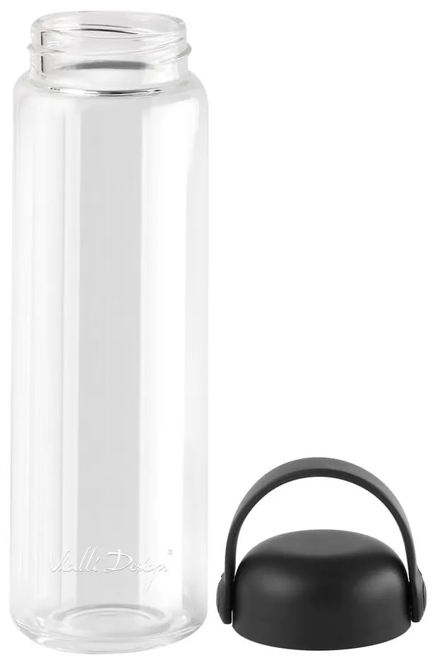 Čierna sklenená fľaša 540 ml Fuori – Vialli Design