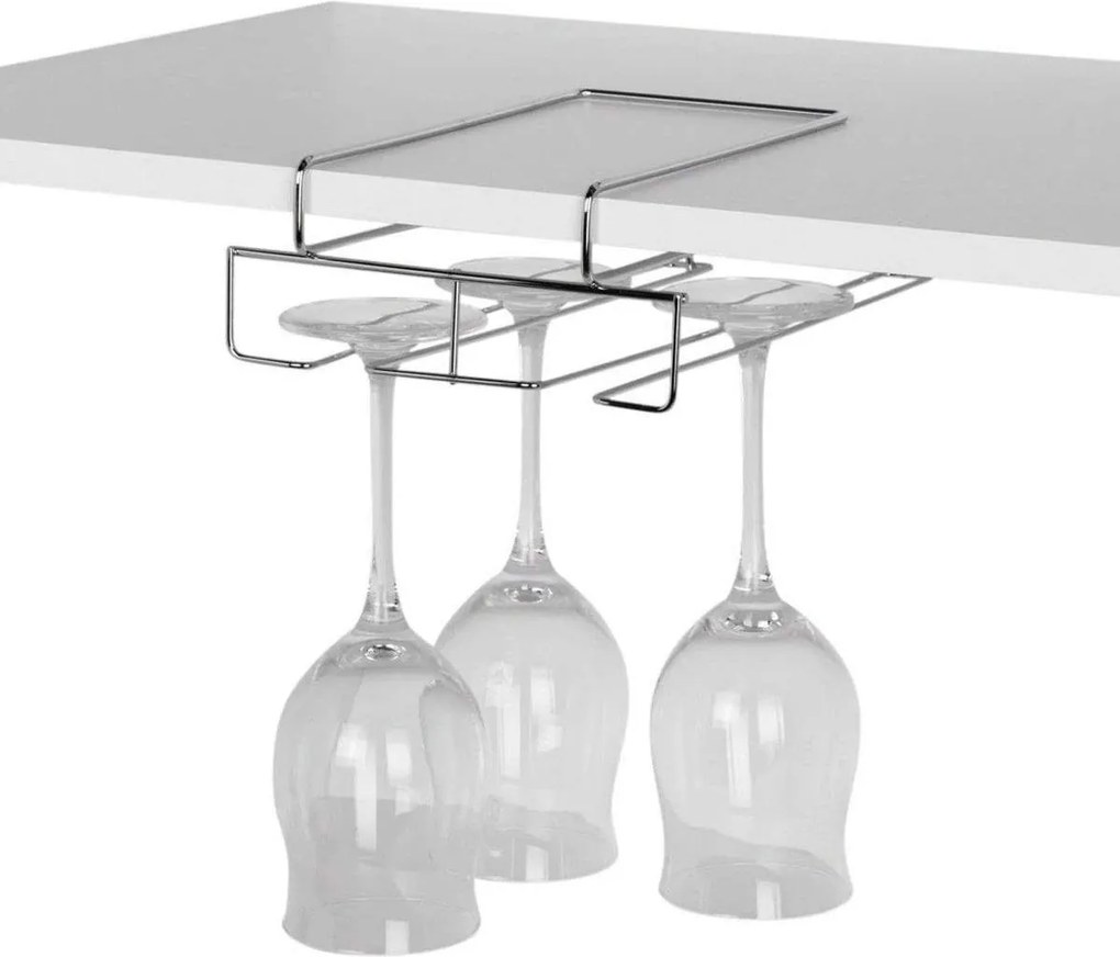 Zeller Present Držiak na poháre na víno, 4 poháre, závesný pod policu - bez montáže, ZELLER