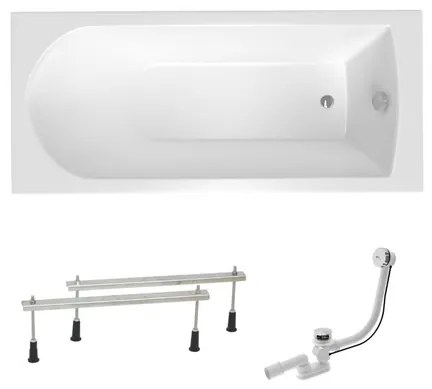 Obdĺžniková vaňa SAT Savero plus 180x75 cm akrylát ľavá aj pravá SATSAV1800AN