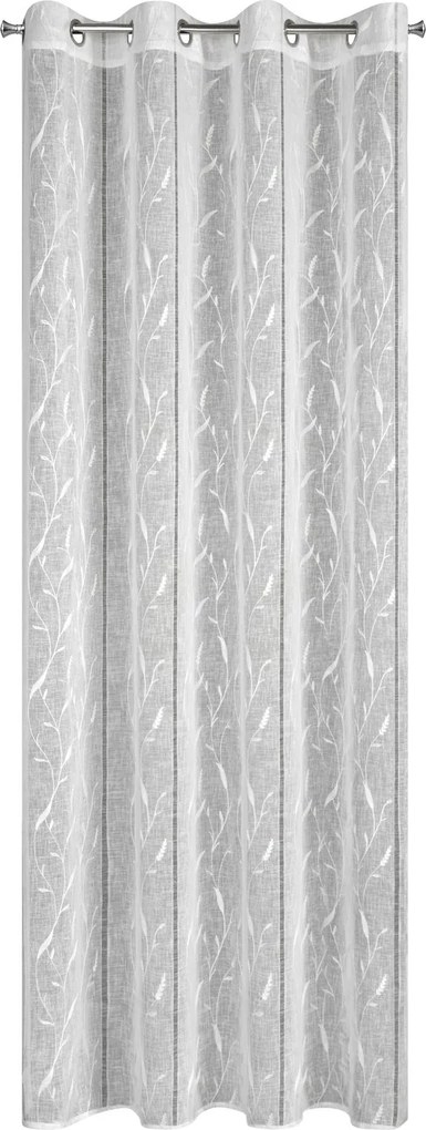 ZÁCLONA NA KRÚŽKOCH MELODY 140X250 CM VZOROVANÁ
