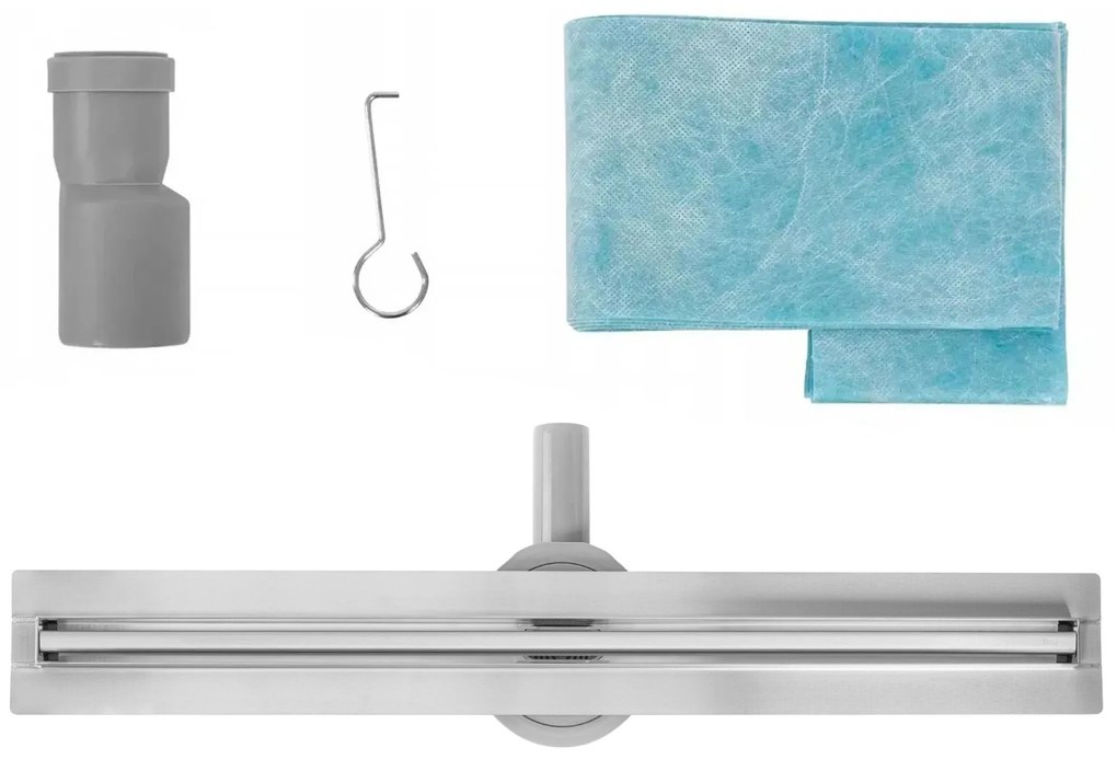 Rea Neox Slim Pro, odtokový sprchový žľab 100 cm, brúsená oceľ, REA-G5803