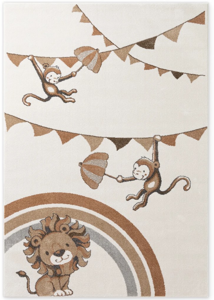 Villeroy & Boch, Detský kusový koberec Villeroy & Boch Boho Kids 106308 Cream Multicolor, 120x170, biela, viacfarebná, detská izba