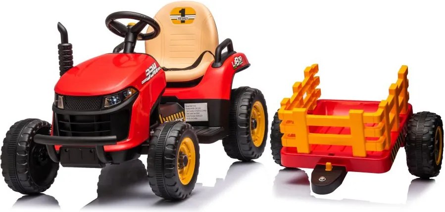 LEAN CARS Batériový traktor BBH-030 Red